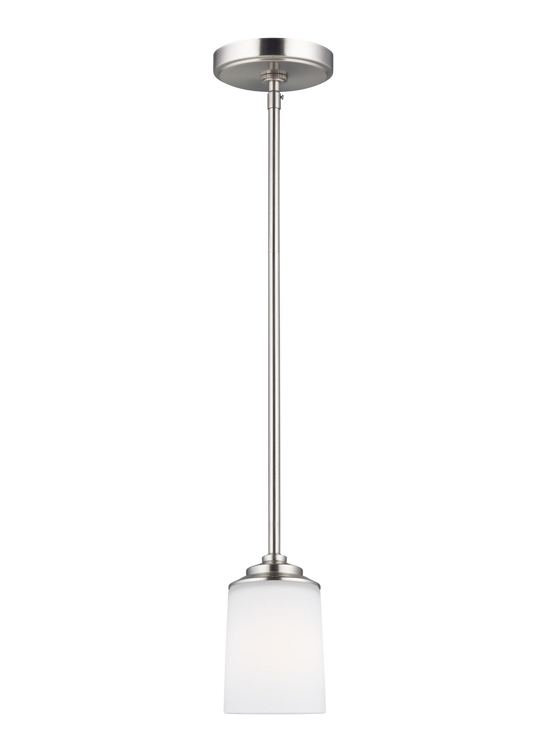 Generation Lighting. Kemal One Light Mini-Pendant in Brushed Nickel - 6130701EN3-962