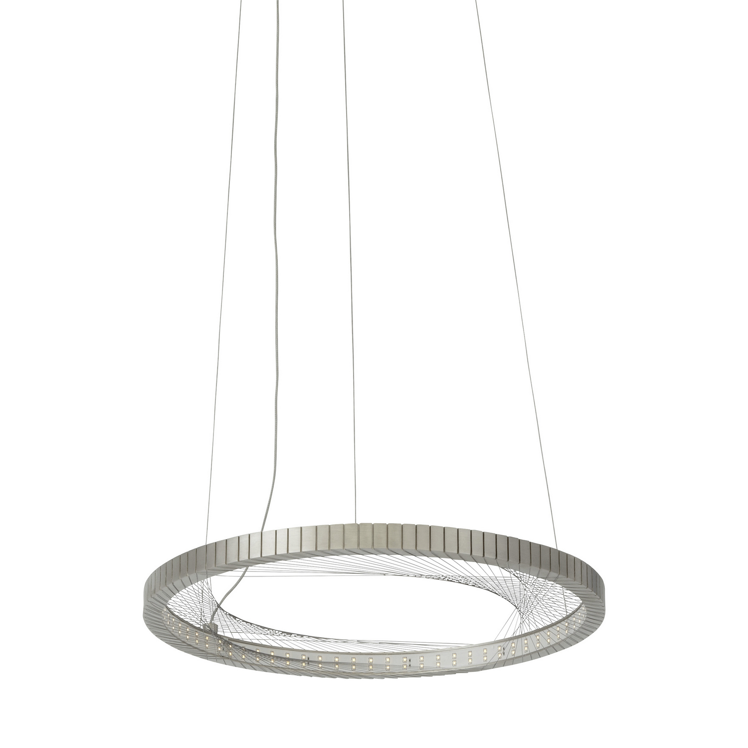 Visual Comfort Modern Interlace LED Suspension in Satin Nickel - 700INT18S-LED827