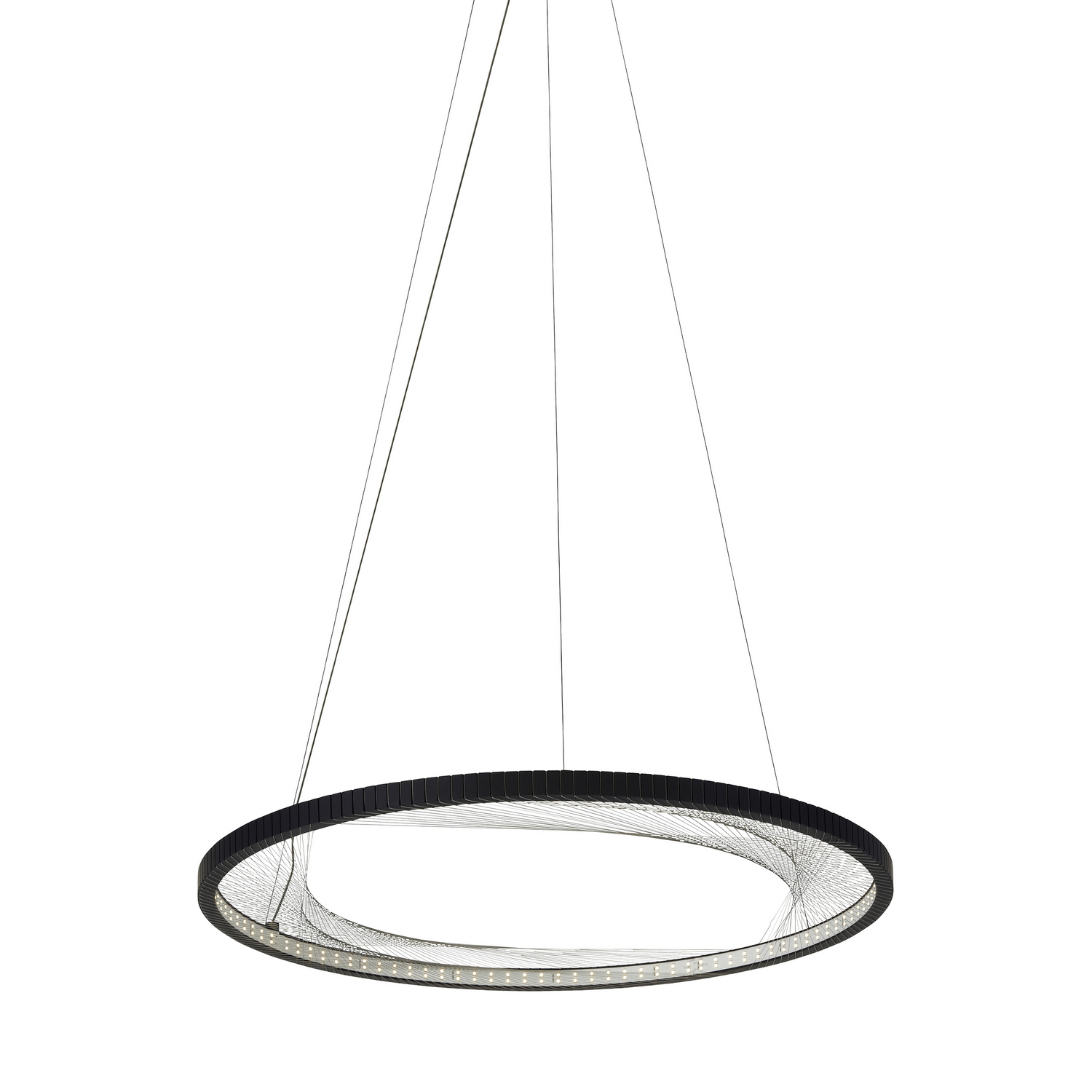 Visual Comfort Modern Interlace LED Suspension in Black - 700INT30B-LED827-277