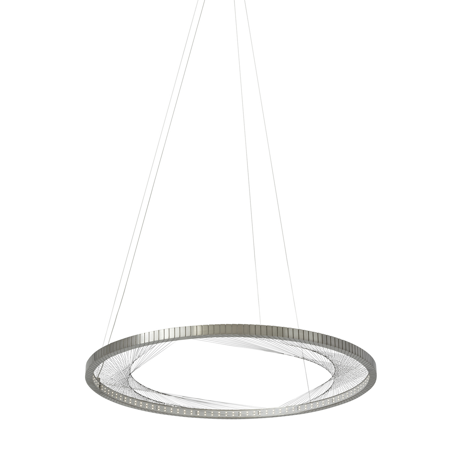 Visual Comfort Modern Interlace LED Suspension in Satin Nickel - 700INT30S-LED827