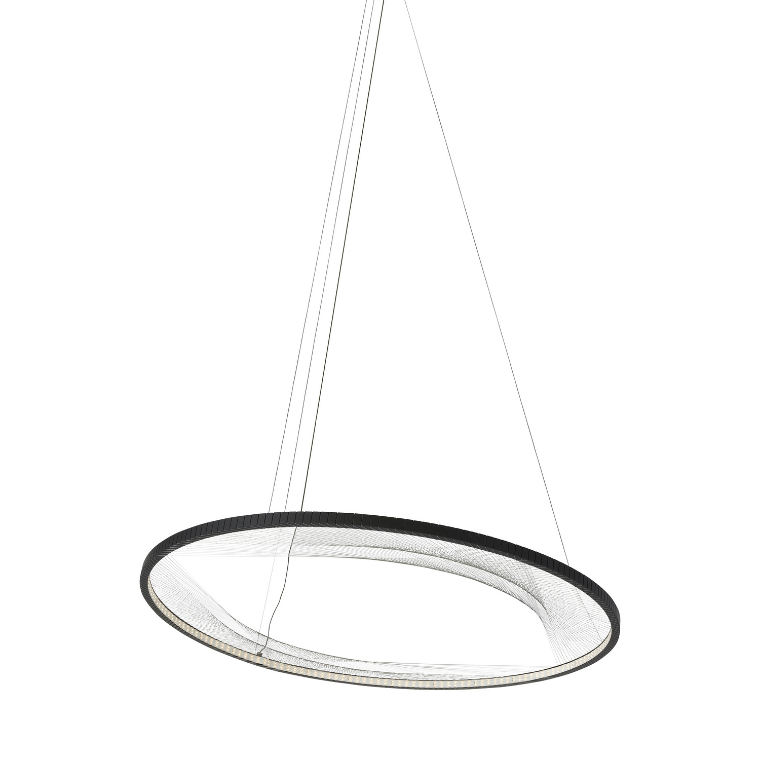 Visual Comfort Modern Interlace LED Suspension in Black - 700INT45B-LED827