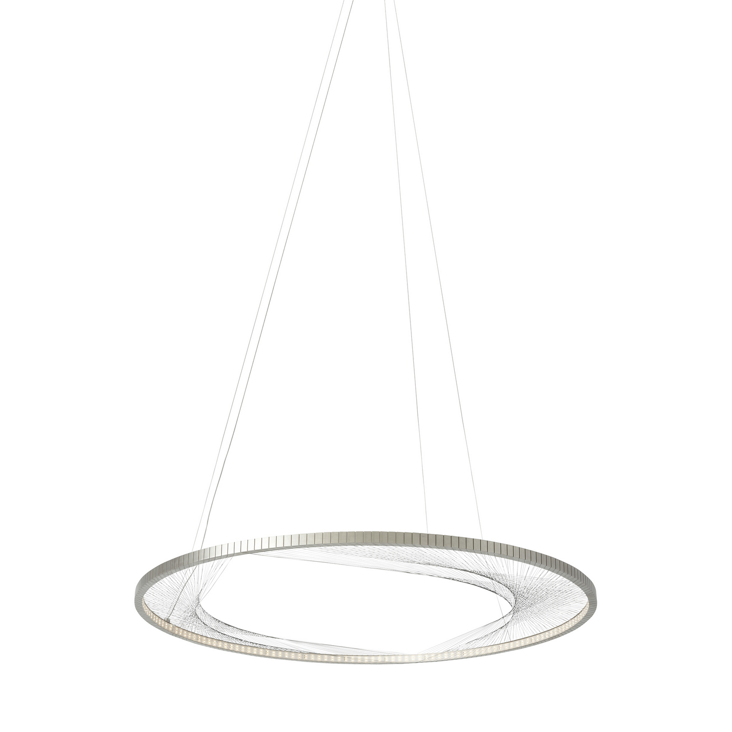 Visual Comfort Modern Interlace LED Suspension in Satin Nickel - 700INT45S-LED827-277