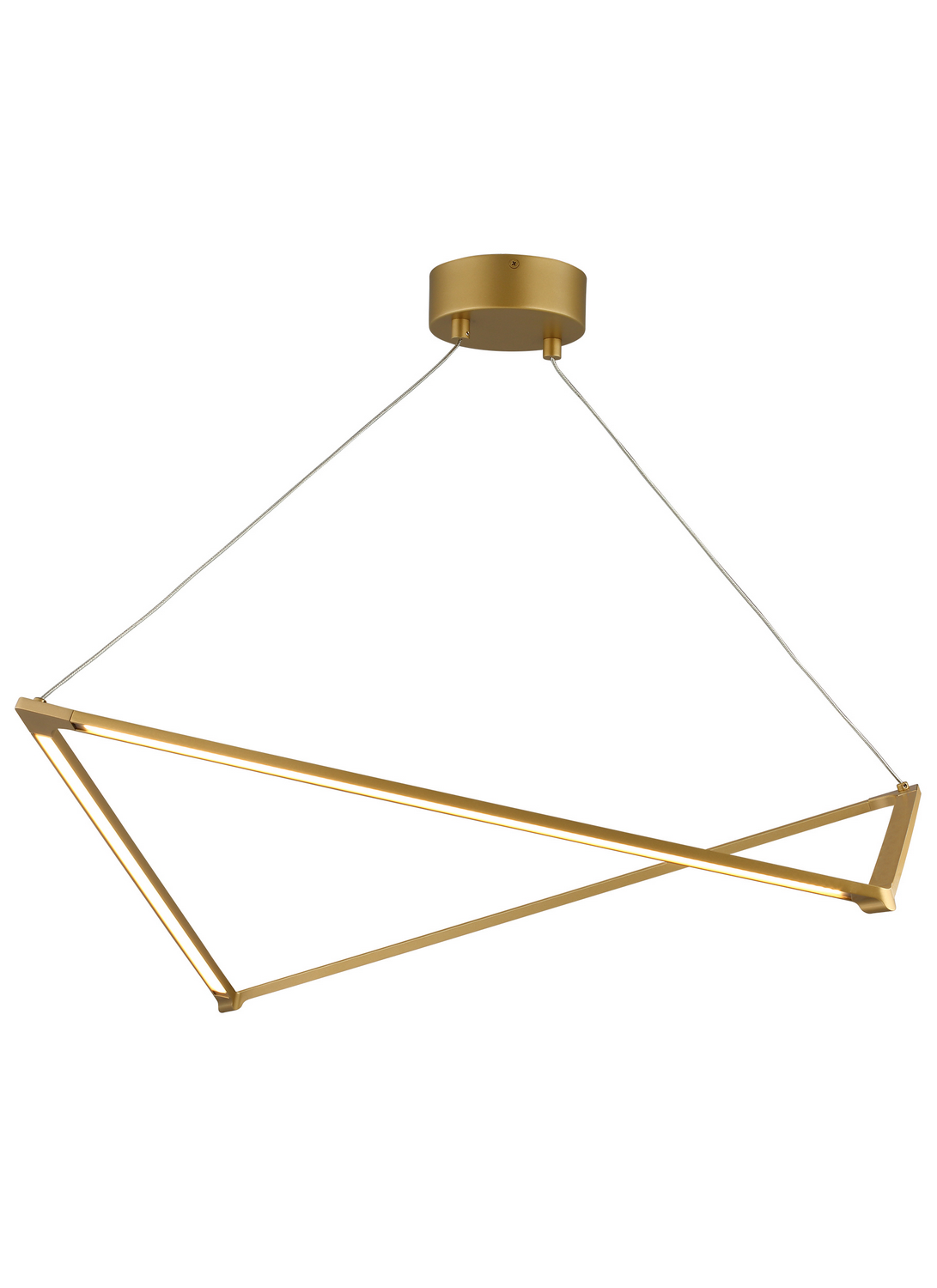Visual Comfort Modern Balto LED Linear Suspension in Satin Gold - 700LSBLTG-LED930-277