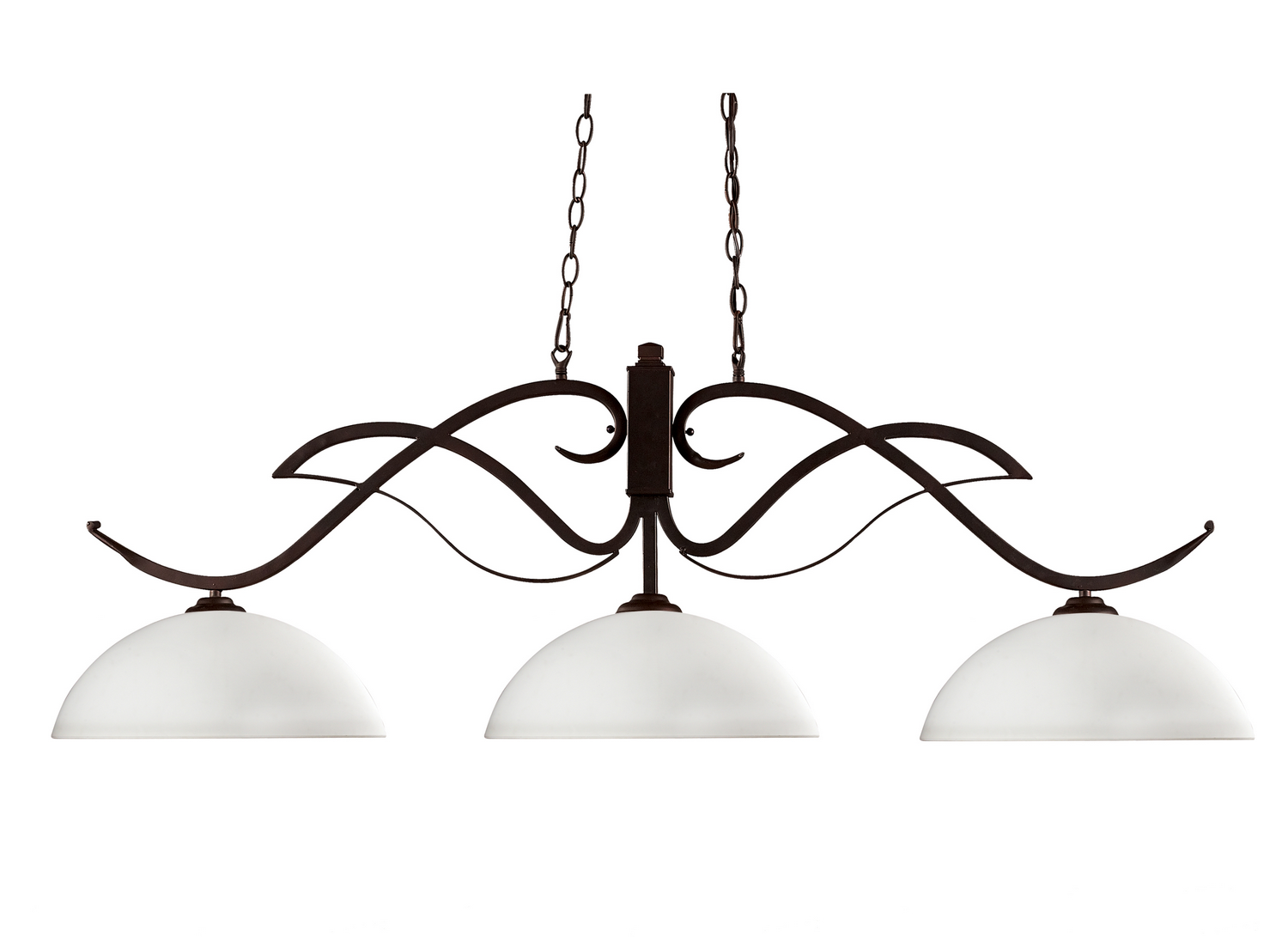 Three Light Billiard by Z-Lite - Phoenix Collection, Bronze Finish - 126BRZ-DMO14