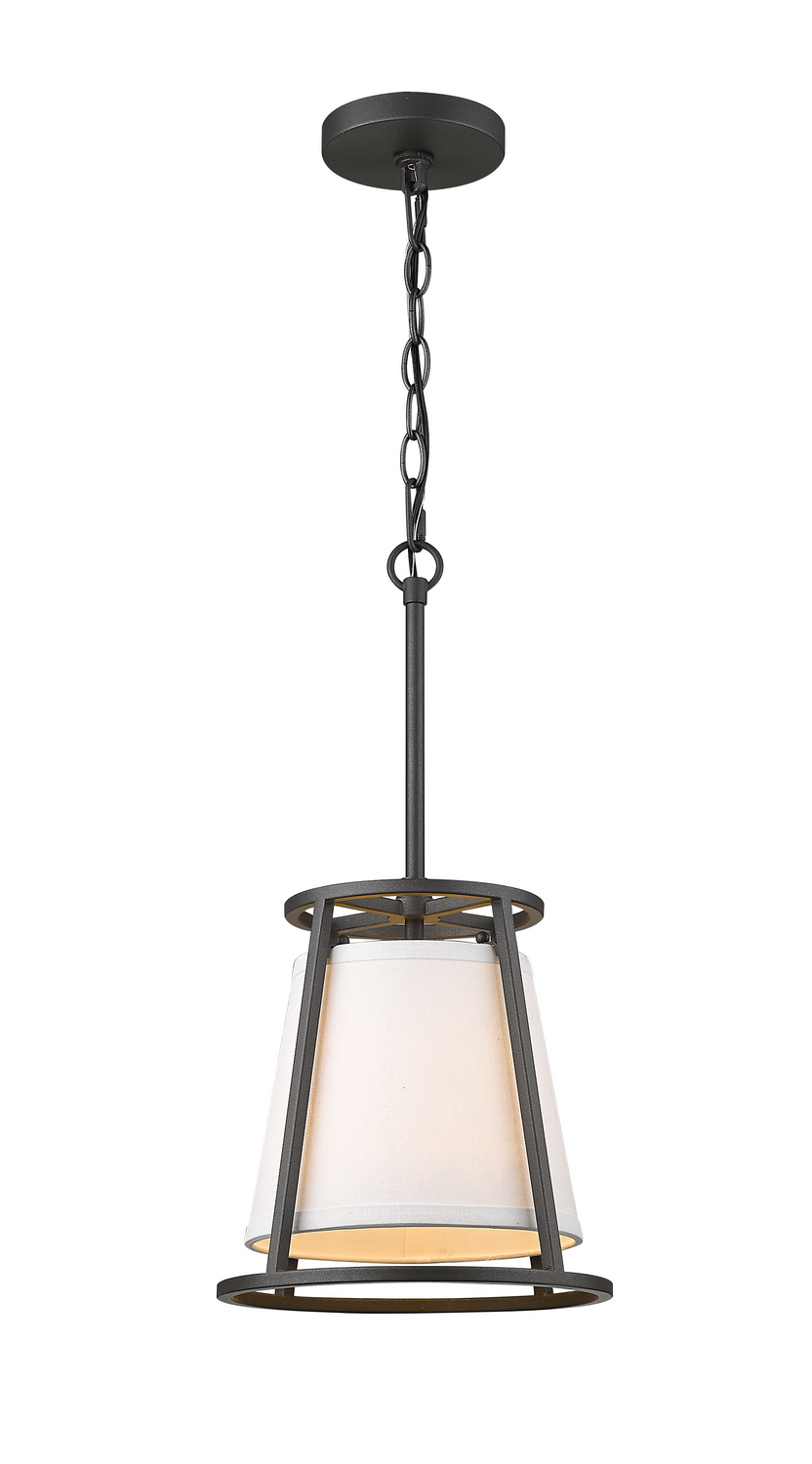 One Light Pendant by Z-Lite - Lenyx Pendant Collection, Iron Ore Finish - 1935MP-IO