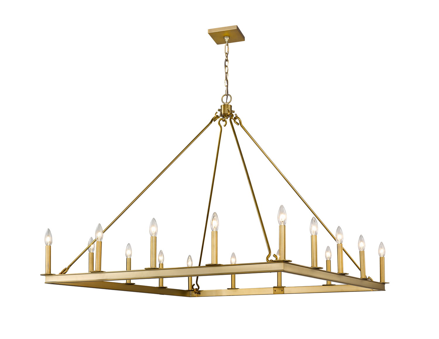 16 Light Chandelier by Z-Lite - Barclay Collection, Olde Brass Finish - 482S-16OBR