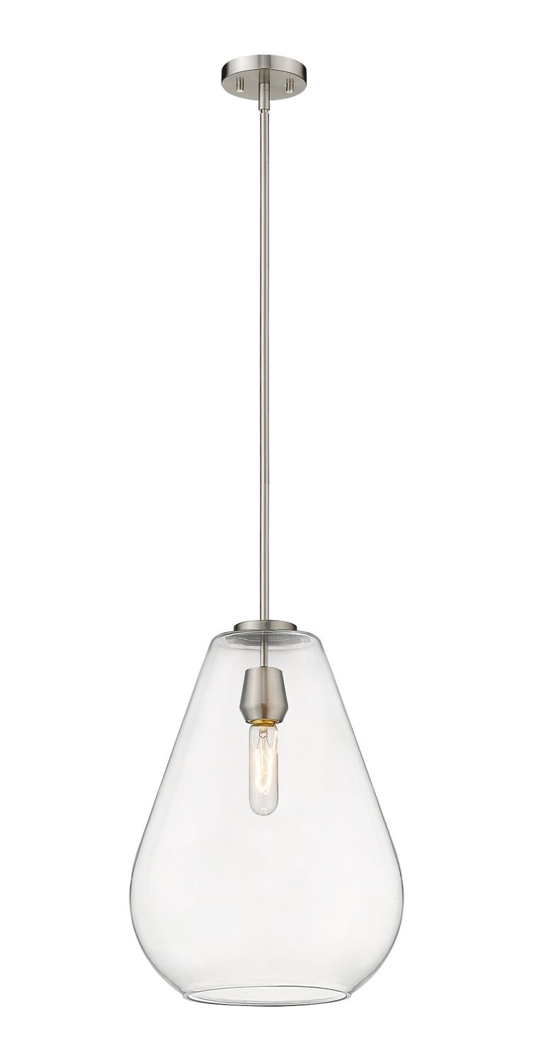 One Light Pendant by Z-Lite - Ayra Collection, Brushed Nickel Finish - 488P12-BN