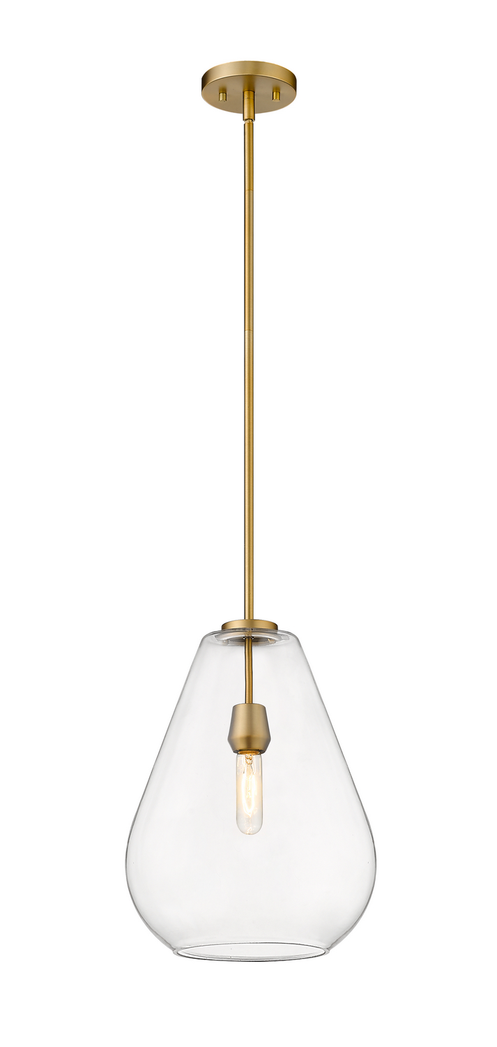 One Light Pendant by Z-Lite - Ayra Collection, Olde Brass Finish - 488P12-OBR