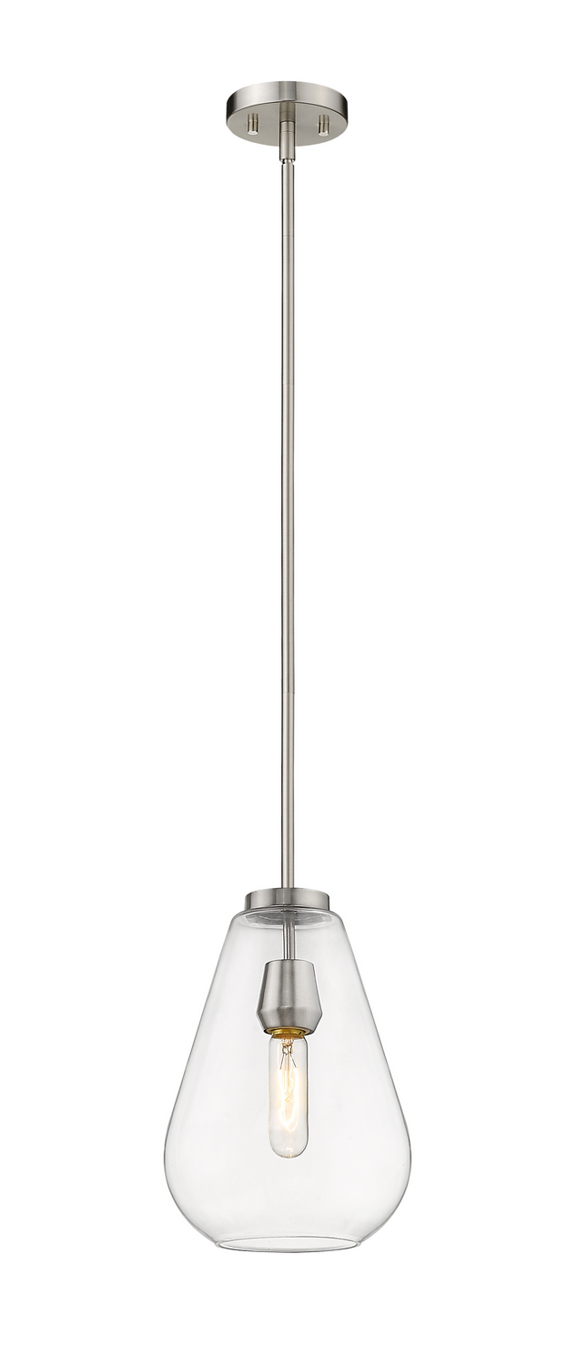 One Light Pendant by Z-Lite - Ayra Collection, Brushed Nickel Finish - 488P8-BN