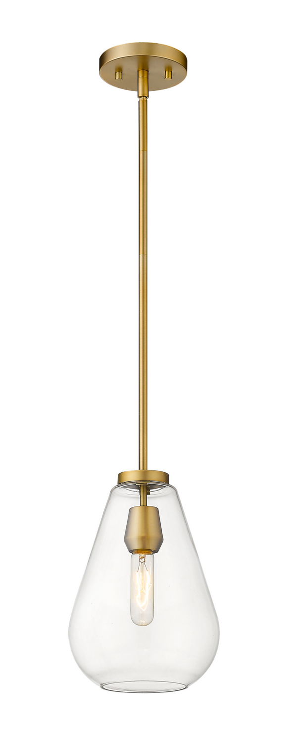 One Light Pendant by Z-Lite - Ayra Collection, Olde Brass Finish - 488P8-OBR