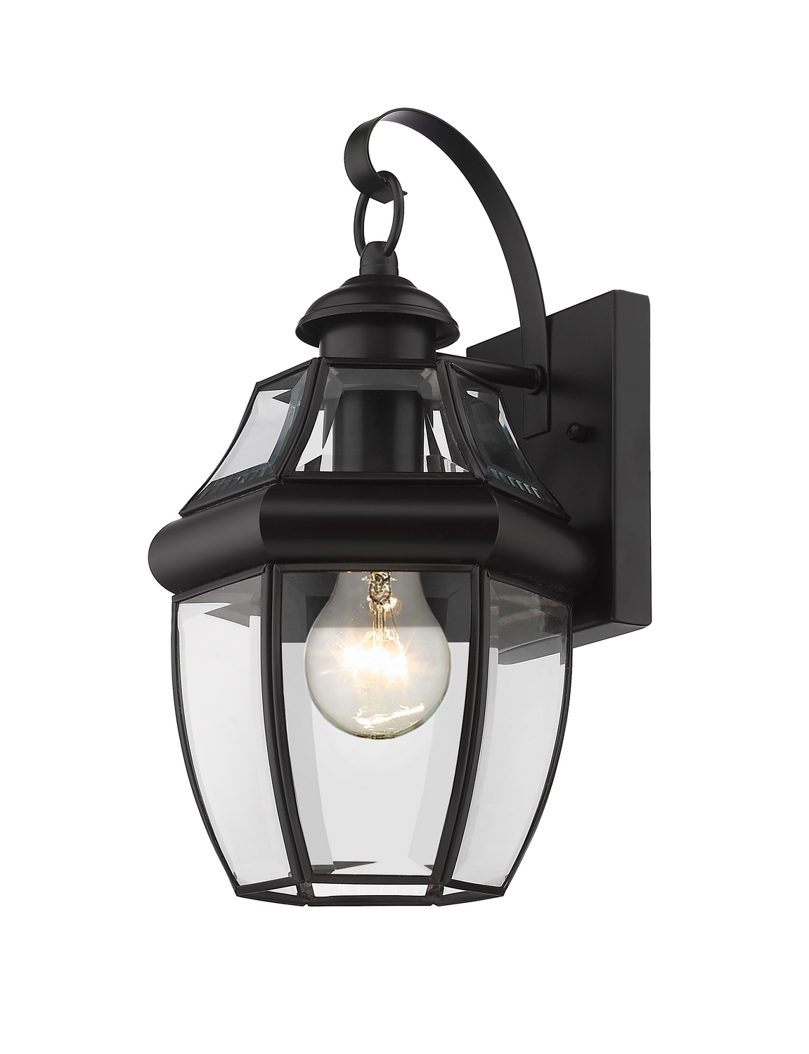 One Light Outdoor Wall Light by Z-Lite - Westover Collection, Black Finish - 580S-BK