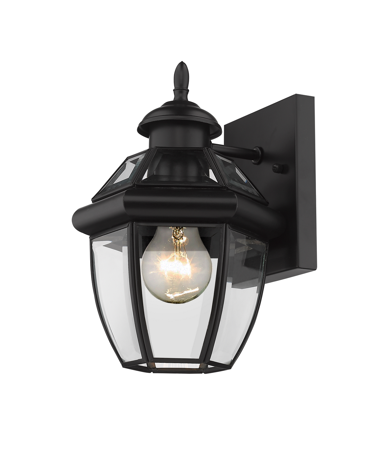 One Light Outdoor Wall Light by Z-Lite - Westover Collection, Black Finish - 580XS-BK