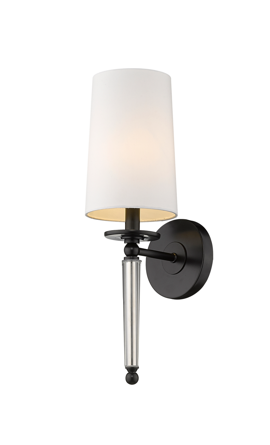One Light Wall Sconce by Z-Lite - Avery Collection, Matte Black Finish - 810-1S-MB