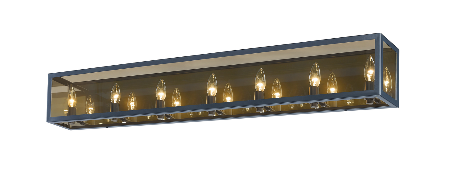Seven Light Vanity by Z-Lite - Infinity Collection, Misty Charcoal Finish - 802-7V-MC