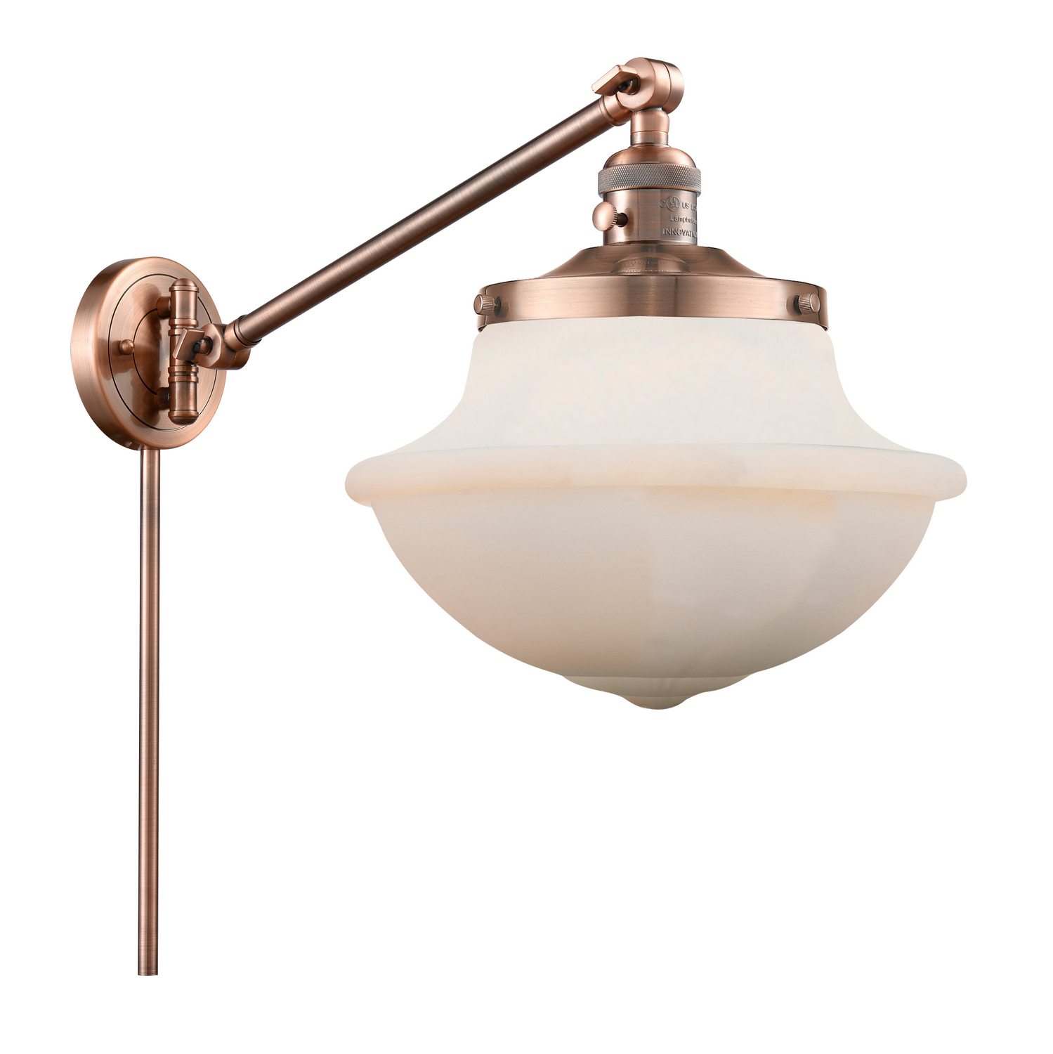 One Light Swing Arm by Innovations - Franklin Restoration Collection, Antique Copper Finish - 237-AC-G541