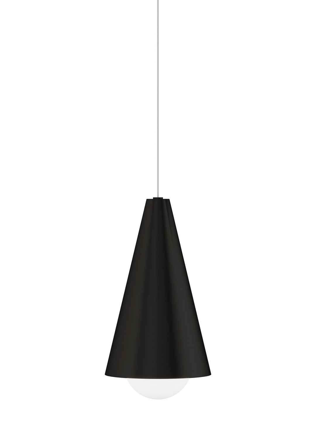 Visual Comfort Modern Joni LED Pendant in Nightshade Black - 700MPJNIB-LED930