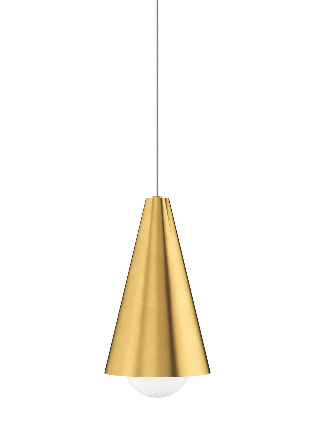Visual Comfort Modern Joni LED Pendant in Natural Brass - 700MPJNINB-LED930