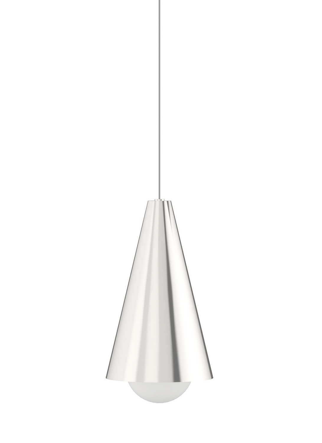 Visual Comfort Modern Joni LED Pendant in Satin Nickel - 700MPJNIS-LED930