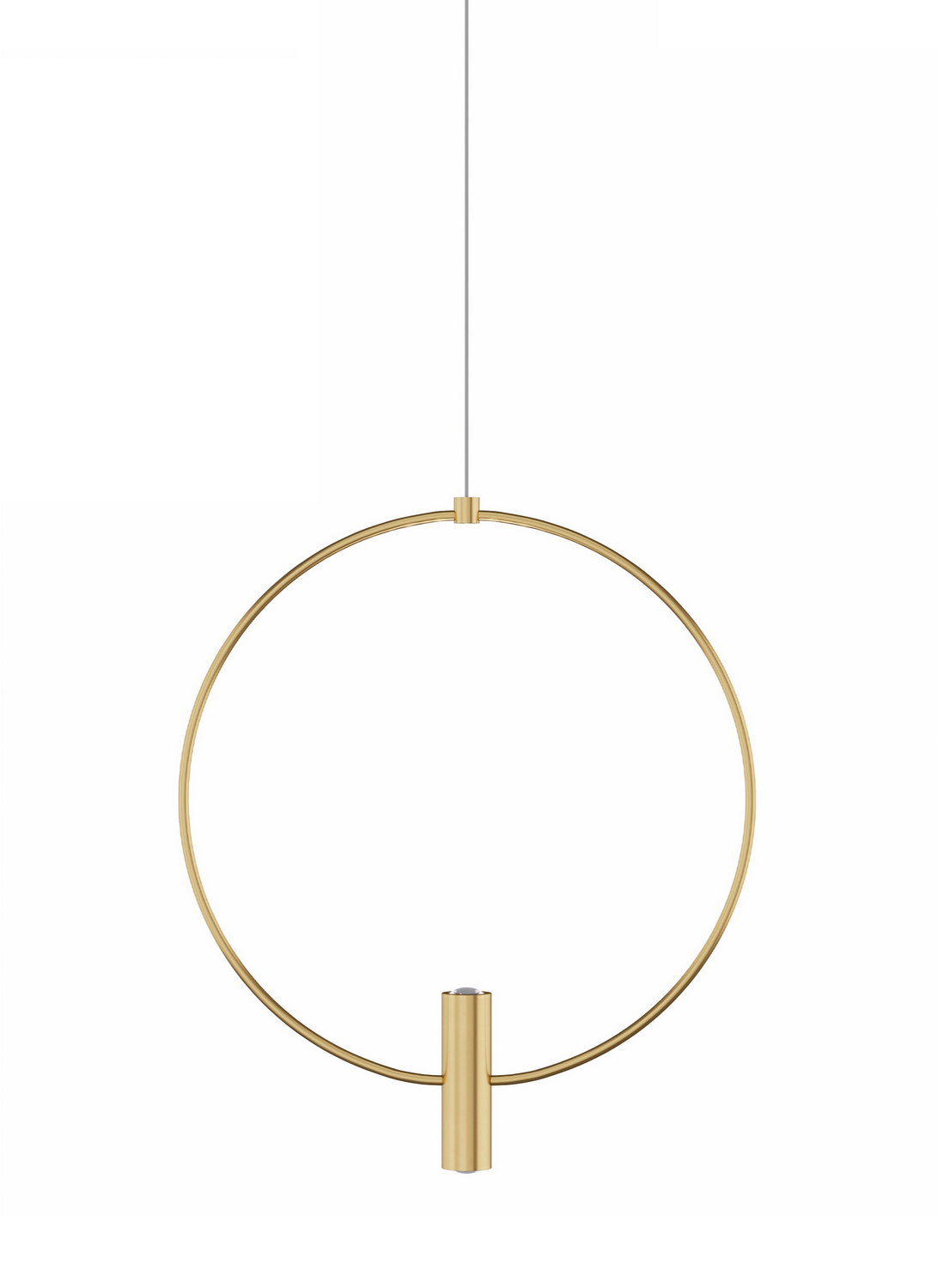 Visual Comfort Modern Layla LED Pendant in Natural Brass - 700MPLAY13NB-LED930