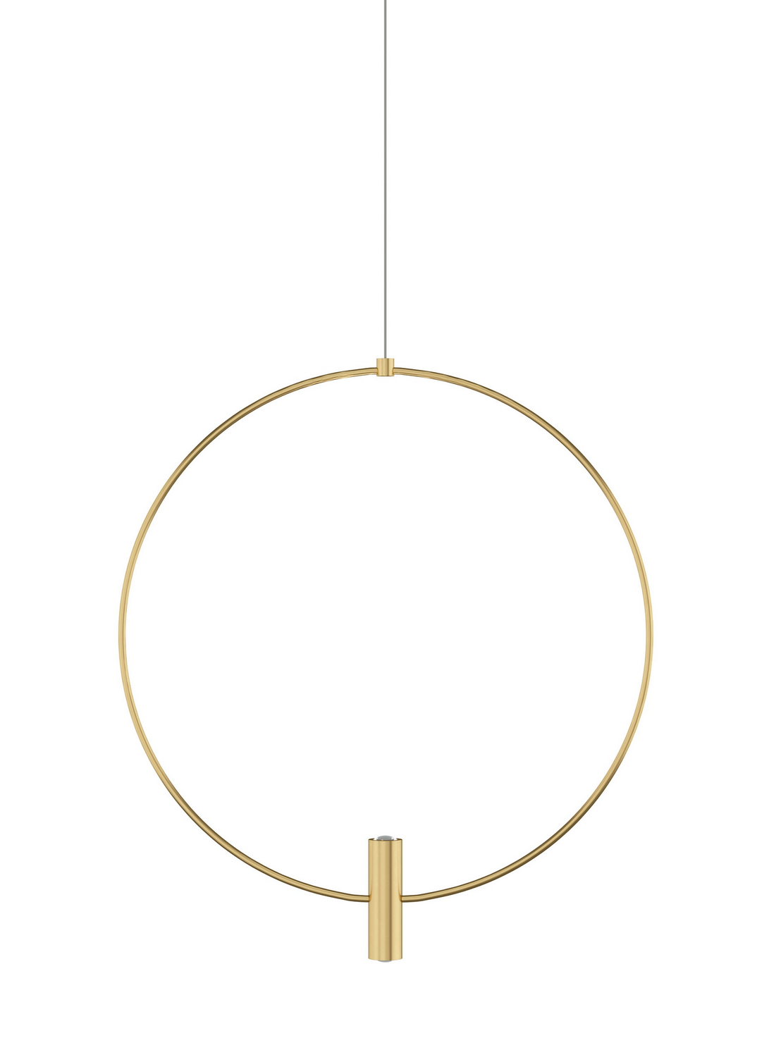 Visual Comfort Modern Layla LED Pendant in Natural Brass - 700MPLAY18NB-LED930