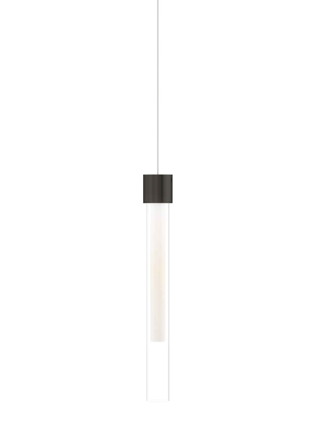 Visual Comfort Modern Linger LED Pendant in Nightshade Black - 700MPLNGFB-LED930
