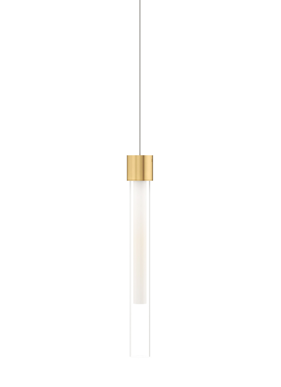 Visual Comfort Modern Linger LED Pendant in Natural Brass - 700MPLNGFNB-LED930