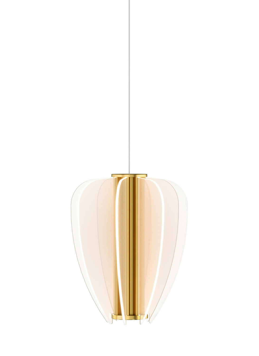 Visual Comfort Modern Nyra LED Pendant in Plated Brass - 700MPNYRBR-LED930
