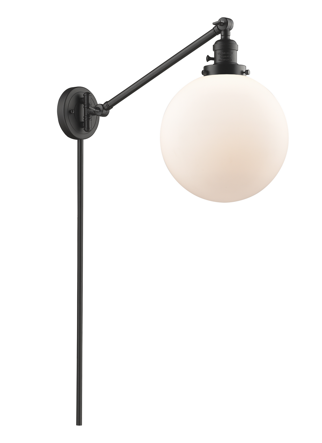 One Light Swing Arm by Innovations - Franklin Restoration Collection, Oil Rubbed Bronze Finish - 237-OB-G201-10
