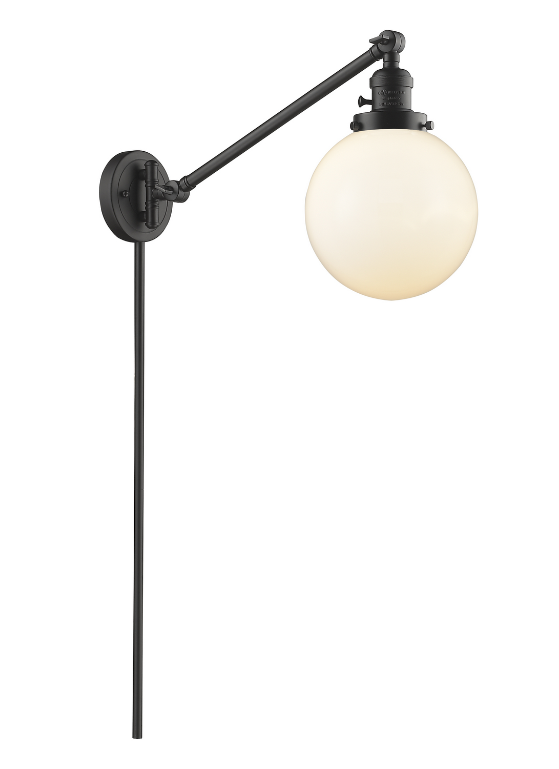 One Light Swing Arm by Innovations - Franklin Restoration Collection, Oil Rubbed Bronze Finish - 237-OB-G201-8