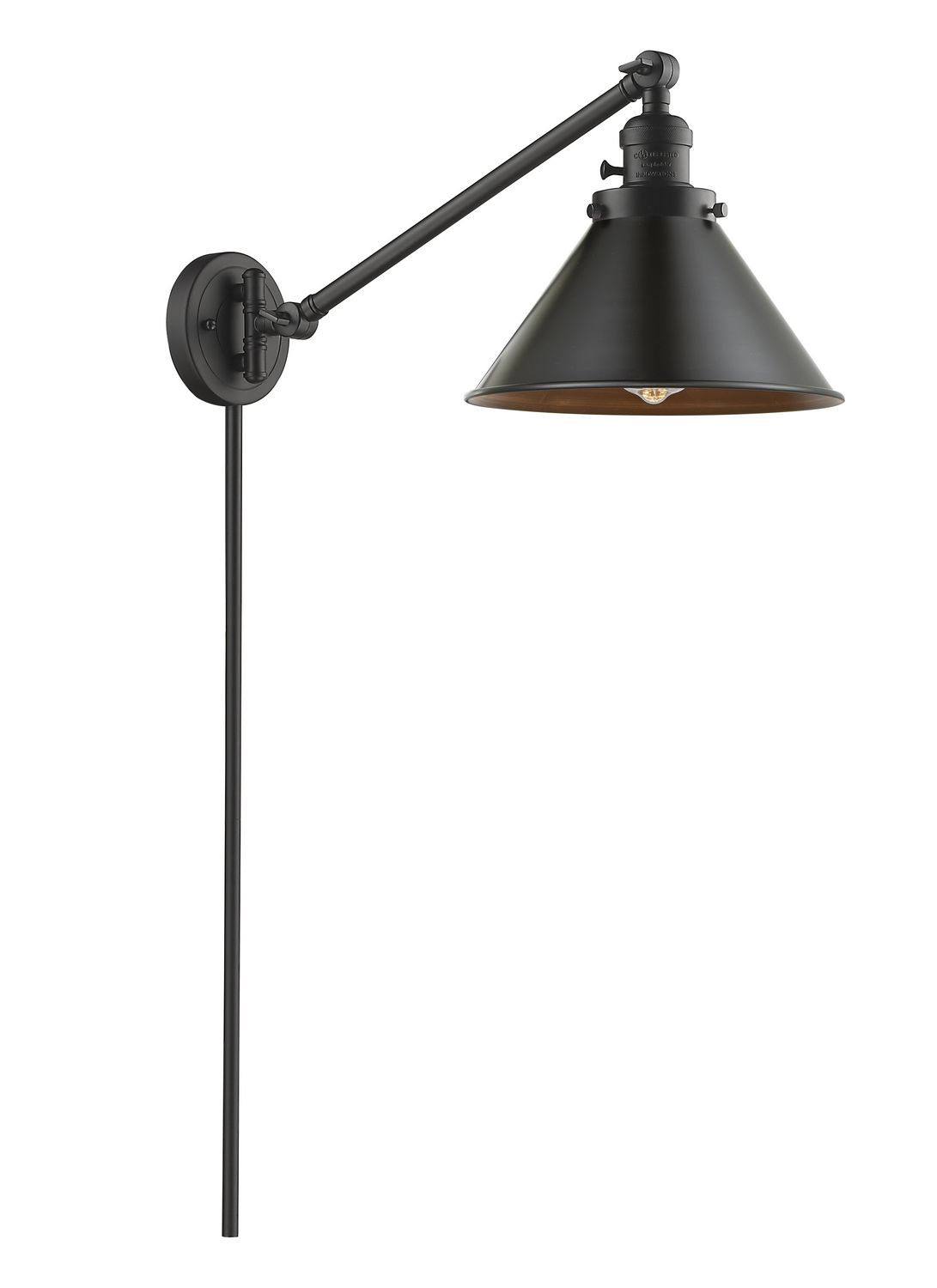 One Light Swing Arm by Innovations - Franklin Restoration Collection, Oil Rubbed Bronze Finish - 237-OB-M10-OB
