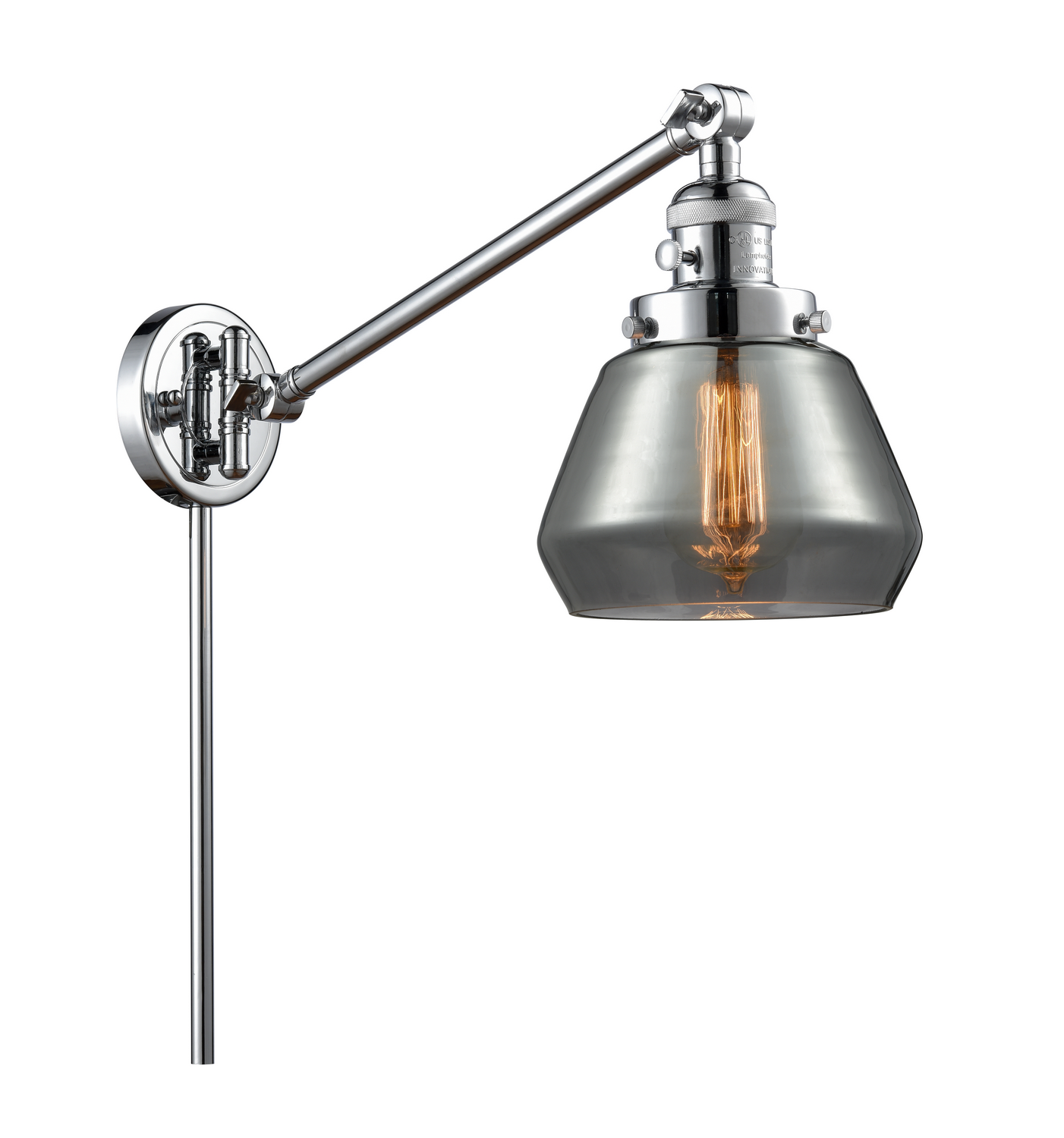 One Light Swing Arm by Innovations - Franklin Restoration Collection, Polished Chrome Finish - 237-PC-G173
