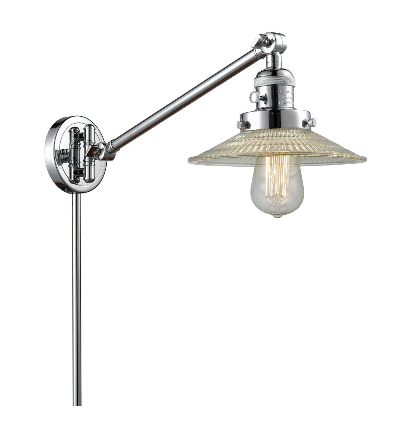 One Light Swing Arm by Innovations - Franklin Restoration Collection, Polished Chrome Finish - 237-PC-G2