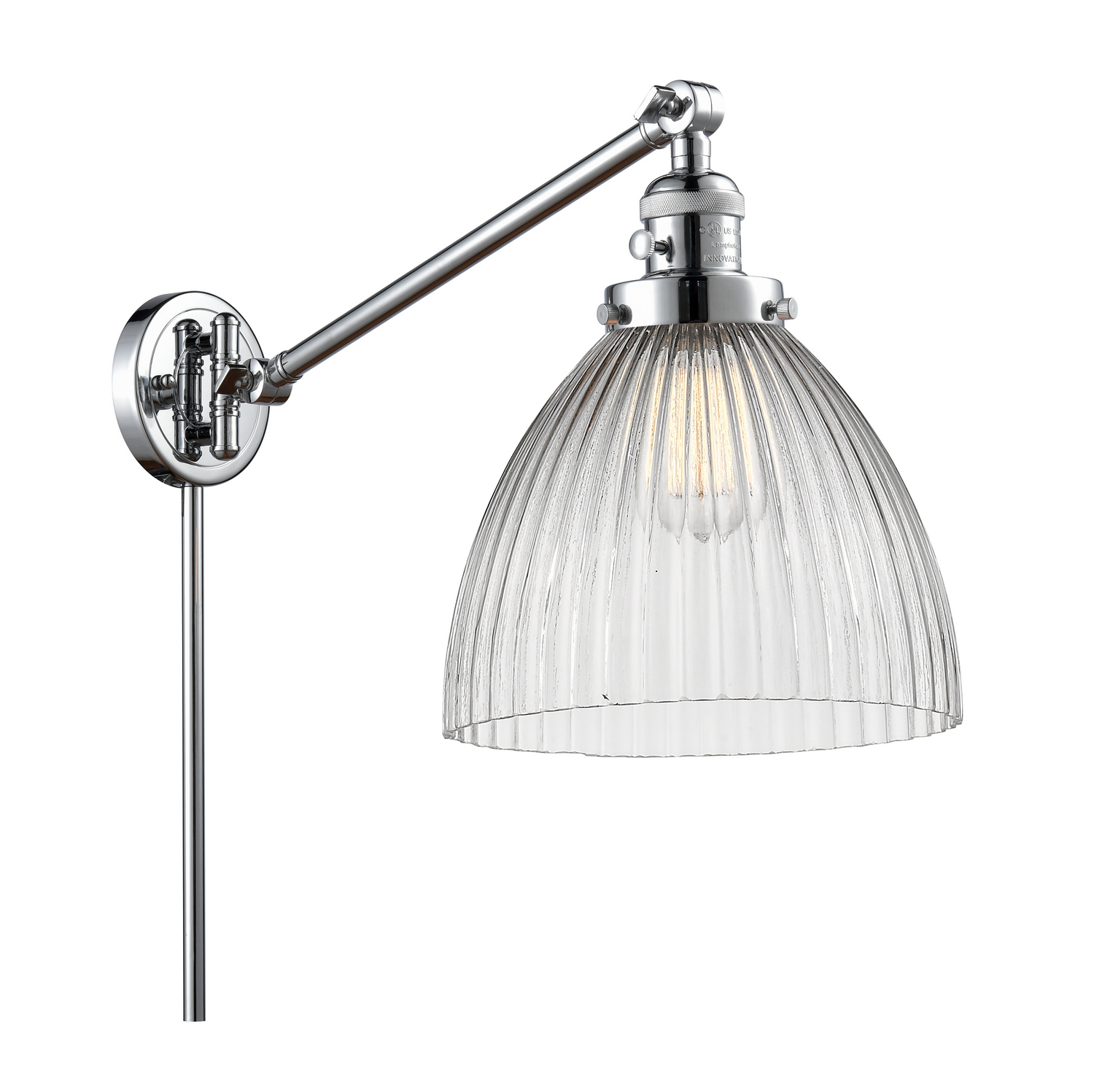 One Light Swing Arm by Innovations - Franklin Restoration Collection, Polished Chrome Finish - 237-PC-G222