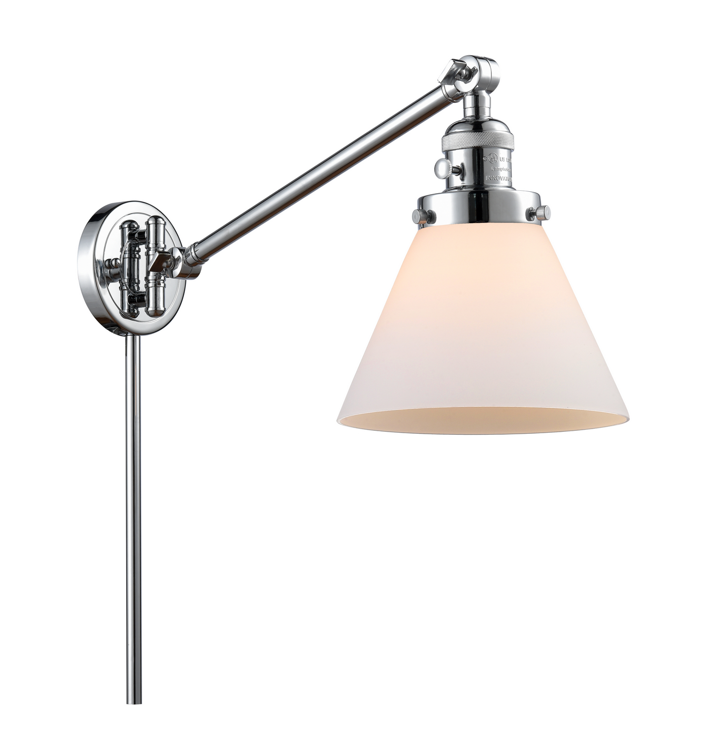 One Light Swing Arm by Innovations - Franklin Restoration Collection, Polished Chrome Finish - 237-PC-G41