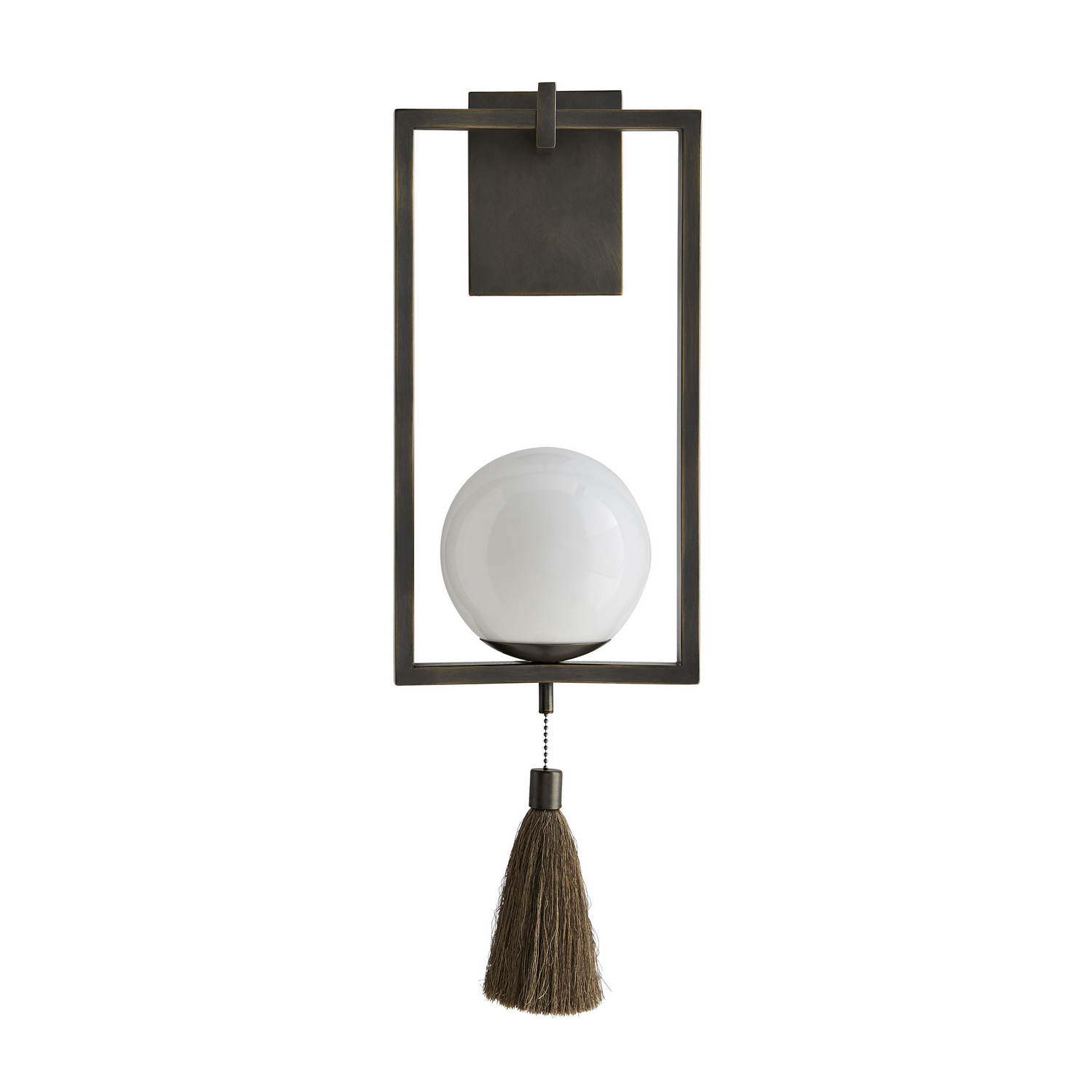 Photos - Chandelier / Lamp Arteriors Aged Bronze One Light Wall Sconce from the Trapeze Collection DB49014