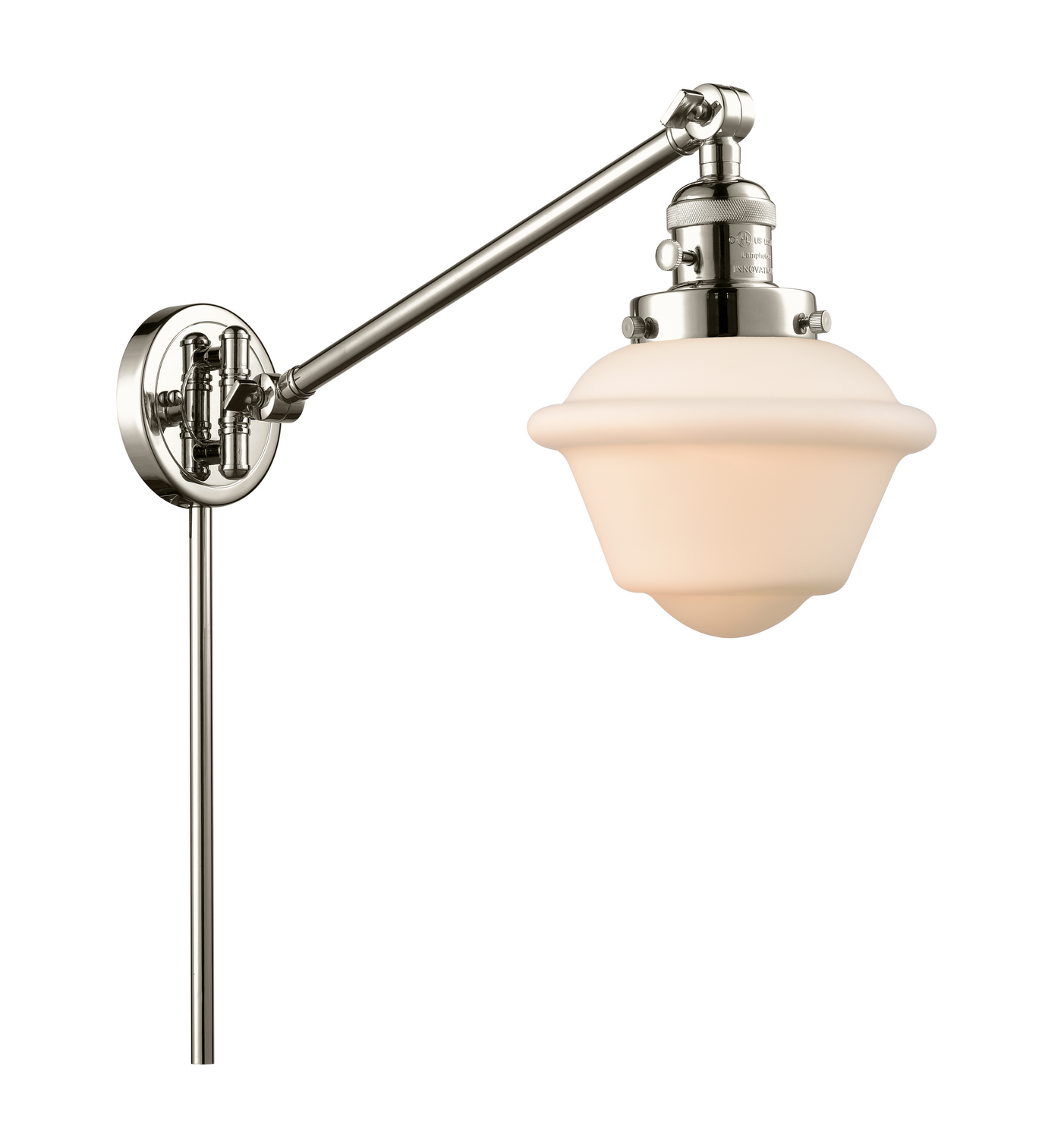 One Light Swing Arm by Innovations - Franklin Restoration Collection, Polished Nickel Finish - 237-PN-G531