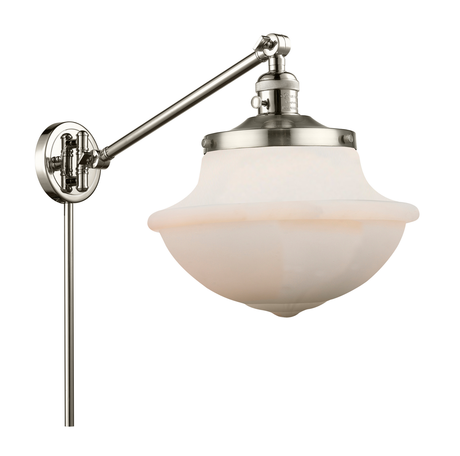 One Light Swing Arm by Innovations - Franklin Restoration Collection, Polished Nickel Finish - 237-PN-G541
