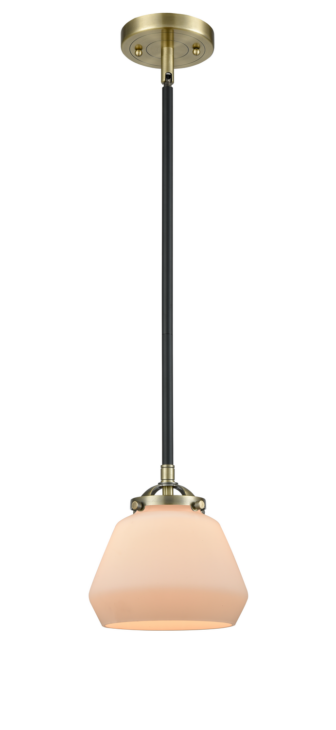 One Light Mini Pendant by Innovations - Nouveau Collection, Black Antique Brass Finish - 284-1S-BAB-G171