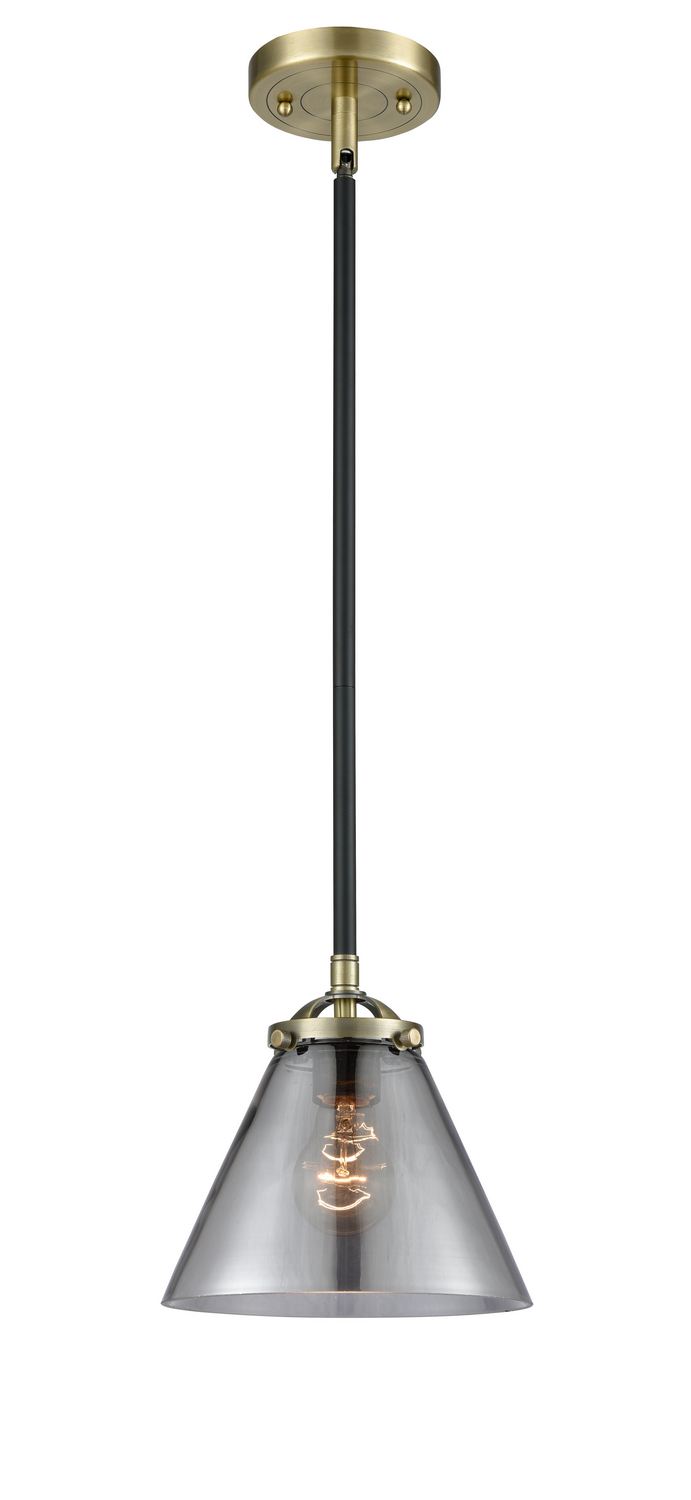 One Light Mini Pendant by Innovations - Nouveau Collection, Black Antique Brass Finish - 284-1S-BAB-G43