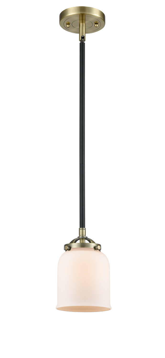 One Light Mini Pendant by Innovations - Nouveau Collection, Black Antique Brass Finish - 284-1S-BAB-G51