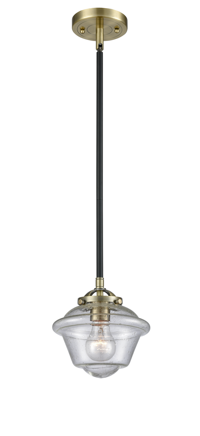 One Light Mini Pendant by Innovations - Nouveau Collection, Black Antique Brass Finish - 284-1S-BAB-G534