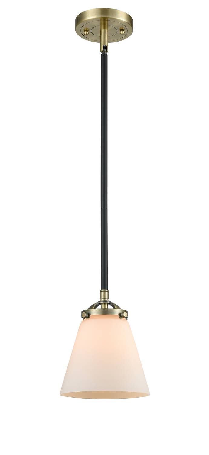 One Light Mini Pendant by Innovations - Nouveau Collection, Black Antique Brass Finish - 284-1S-BAB-G61
