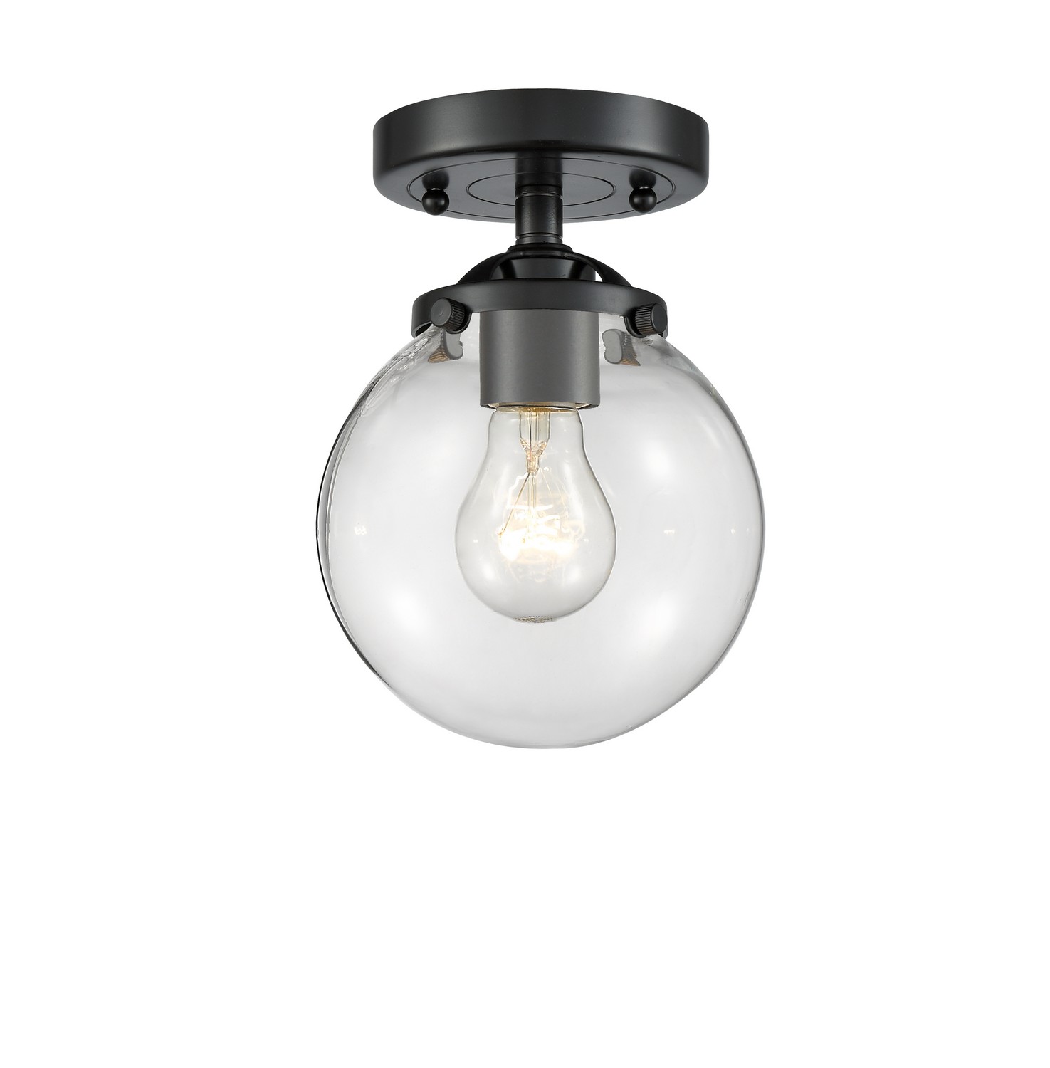 LED Semi-Flush Mount by Innovations - Nouveau Collection, Oil Rubbed Bronze Finish - 284-1C-OB-G202-6-LED