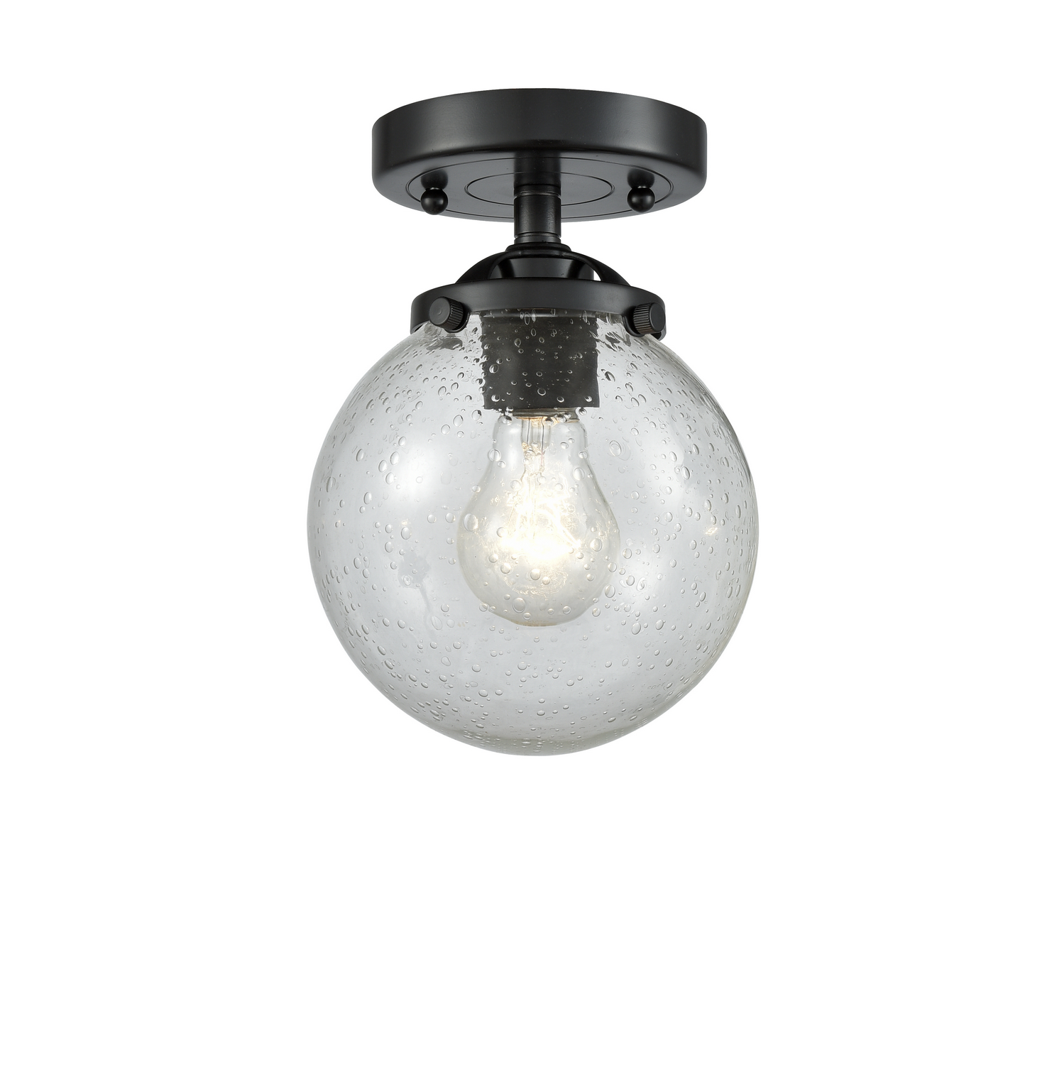 One Light Semi-Flush Mount by Innovations - Nouveau Collection, Oil Rubbed Bronze Finish - 284-1C-OB-G204-6