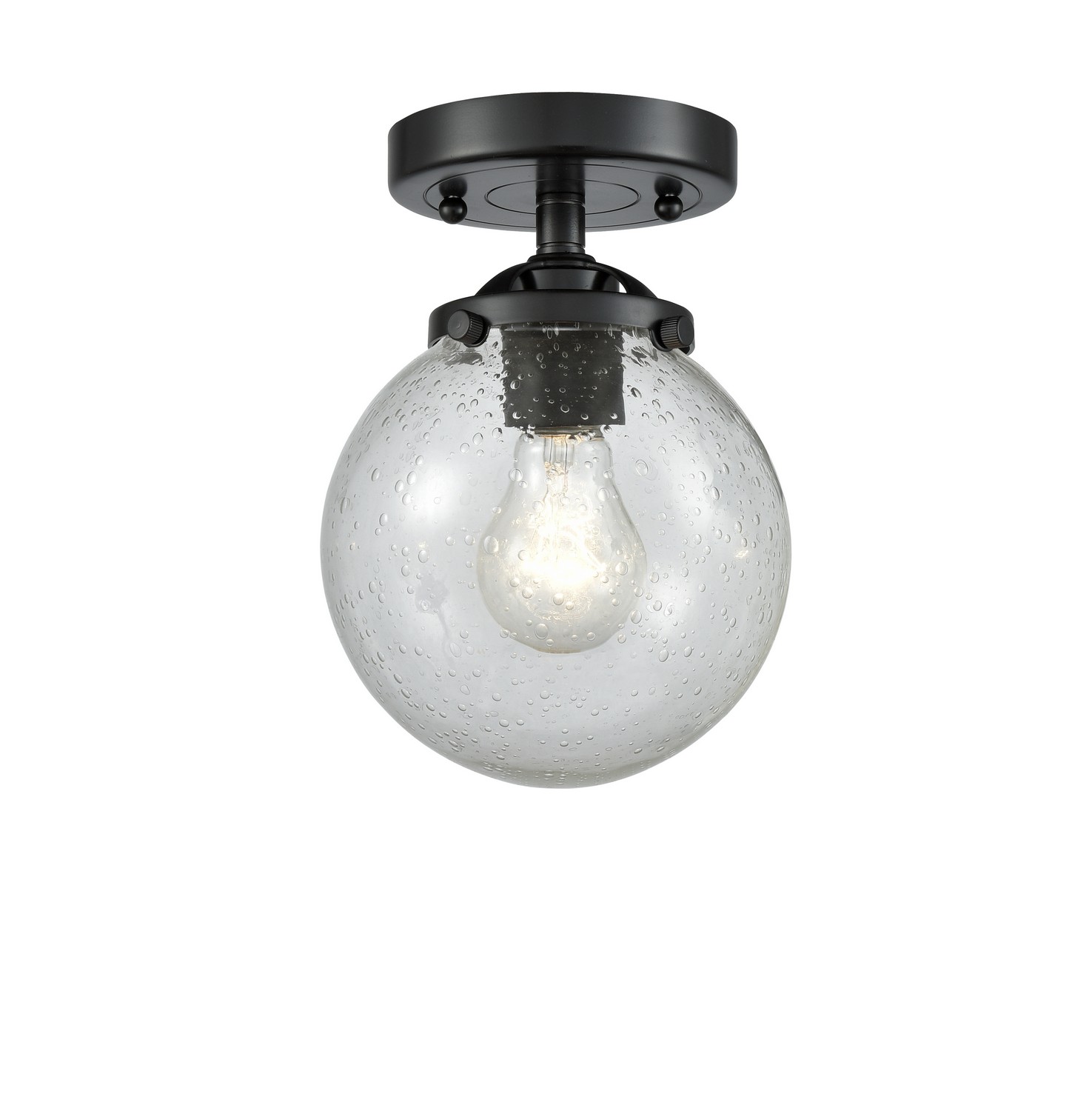 LED Semi-Flush Mount by Innovations - Nouveau Collection, Oil Rubbed Bronze Finish - 284-1C-OB-G204-6-LED