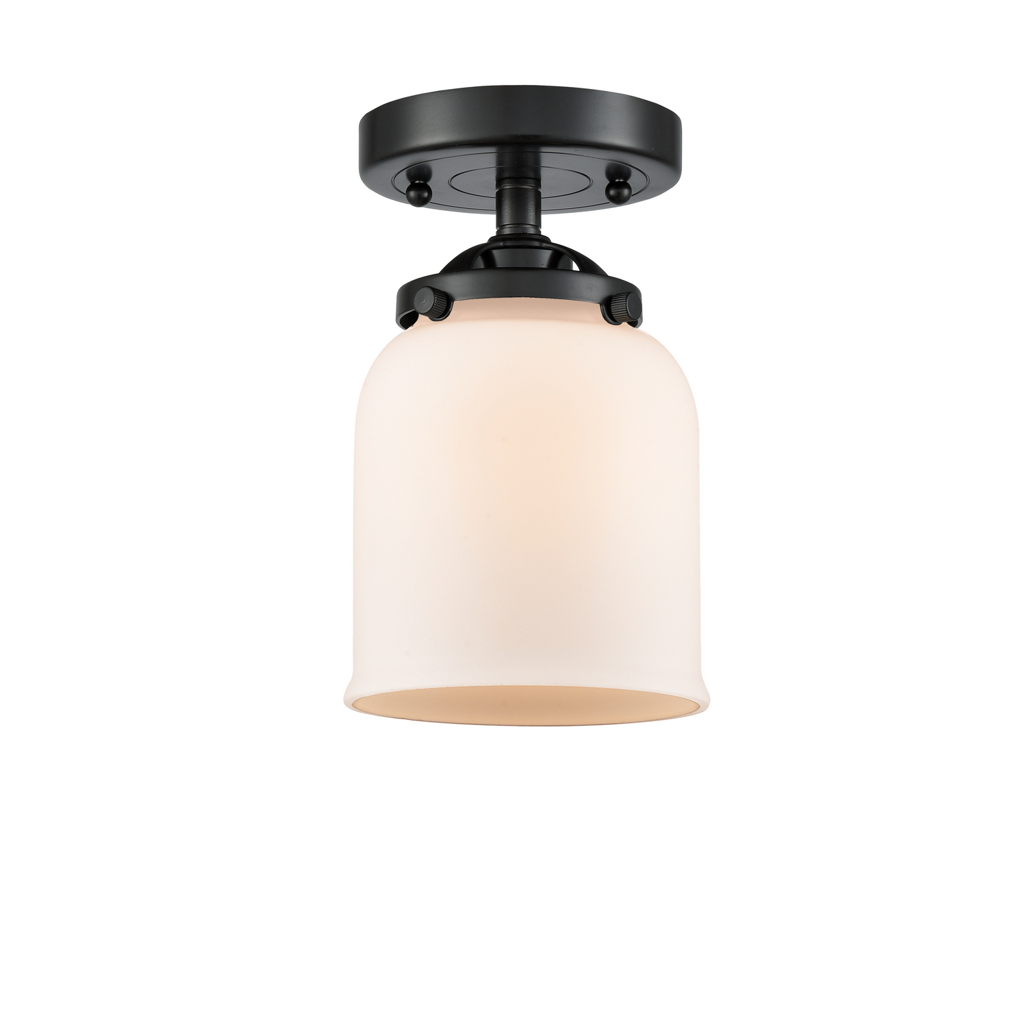 One Light Semi-Flush Mount by Innovations - Nouveau Collection, Oil Rubbed Bronze Finish - 284-1C-OB-G51