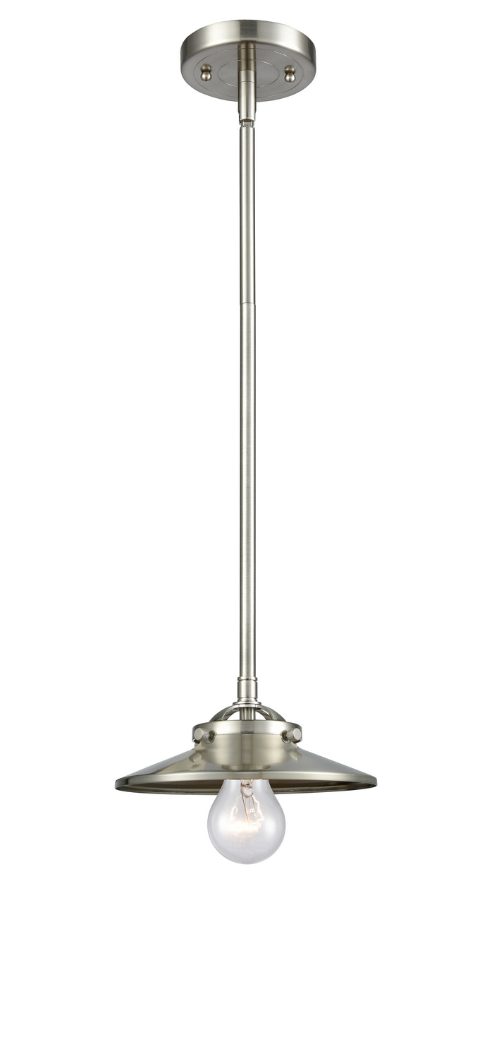One Light Mini Pendant by Innovations - Nouveau Collection, Brushed Satin Nickel Finish - 284-1S-SN-M2-SN