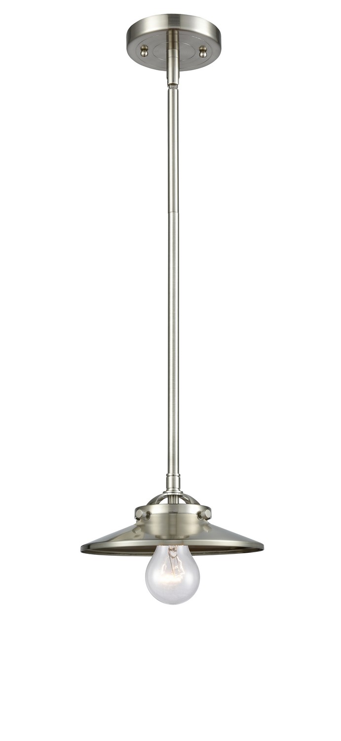LED Mini Pendant by Innovations - Nouveau Collection, Brushed Satin Nickel Finish - 284-1S-SN-M2-SN-LED