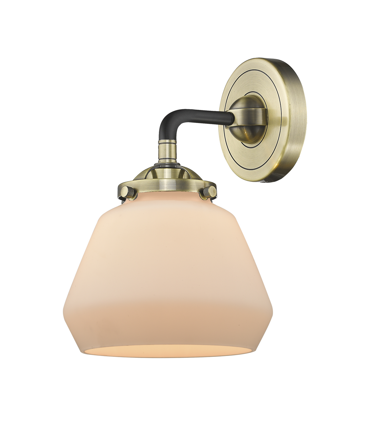 One Light Wall Sconce by Innovations - Nouveau Collection, Black Antique Brass Finish - 284-1W-BAB-G171