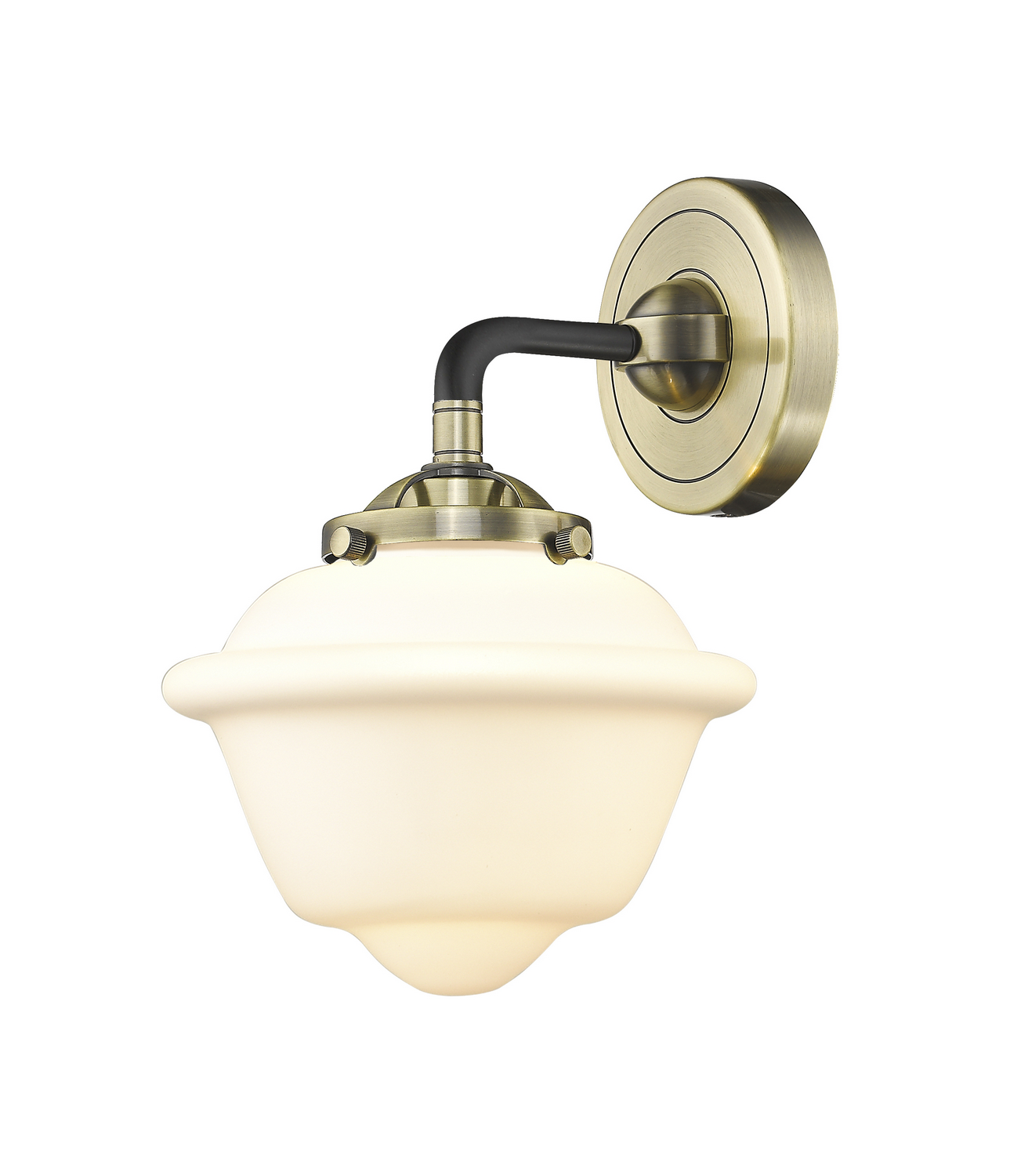 One Light Wall Sconce by Innovations - Nouveau Collection, Black Antique Brass Finish - 284-1W-BAB-G531